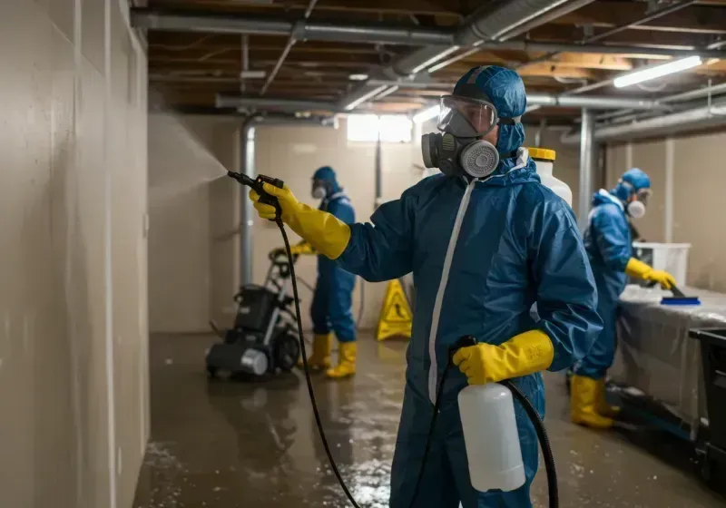 Basement Sanitization and Antimicrobial Treatment process in Pigeon Forge, TN